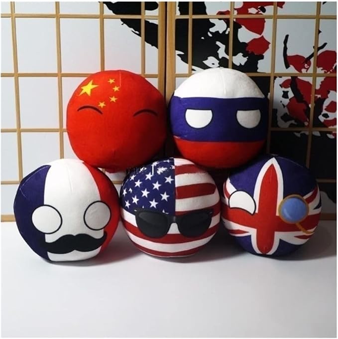 7.9in Poland Ball,Countryball, UK, Canada, France, Country Ball,Decorations, Anime Cosplay, Plush Toys,Countryballs,Plushies (Color : England, Size : 20cm)