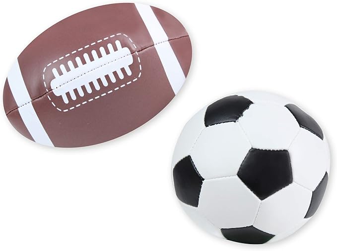 Lena 62164 Soft Sports Balls, Set of 4, 10 cm, Multicoloured