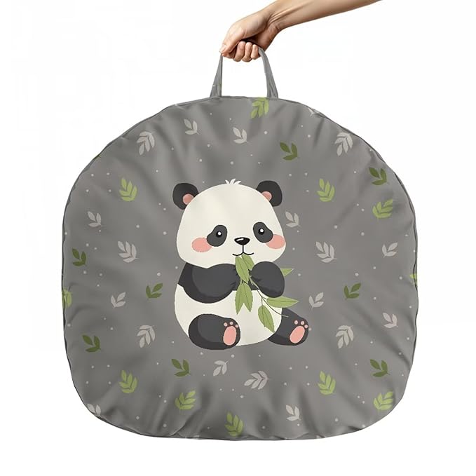Newborn Lounger Cover, Panda Removable Newborn Lounger Cover Soft Baby Lounger Cover Portable Infant Lounger Slipover Breathable Nest Pillow Cover for Boys Girls