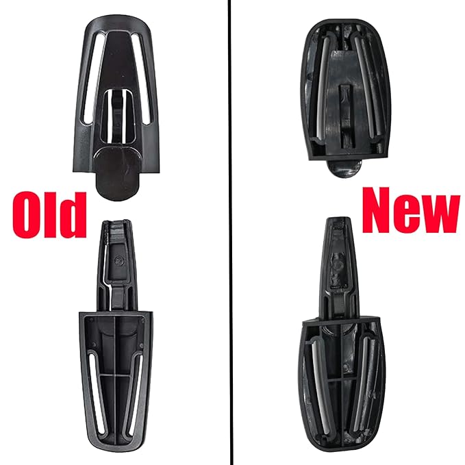 2 Pack Universal Child Seat Chest Harness Clip and Baby Seat Safety Belt Clip Buckle Universal Replacement for Kids Trend Adjustable Guard (Black)