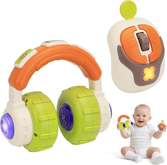 Musical Toys for Babies 0-6 Months - 1 2 Year Old Toddlers Boy Girl Gifts with Light & Music Toys for 1 + Year Old, 1st Learning Educational Motor Skills Sensory Toy
