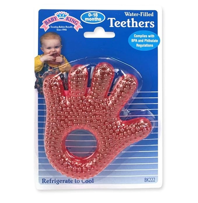 Babyking Water-Filled Hand and Foot Teethers, Assorted Colors, 1 Count