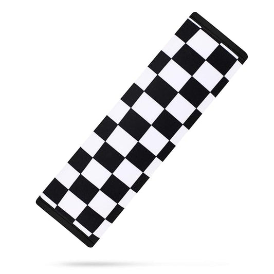 YR Seat Belt Cover for Kids, Soft Comfort Seat Belt Cushion for Children, Cute Cartoon Pattern Car Seat Belt Pads Cover for Girls and Boys, 1 Pack (Checkerboard Pattern)
