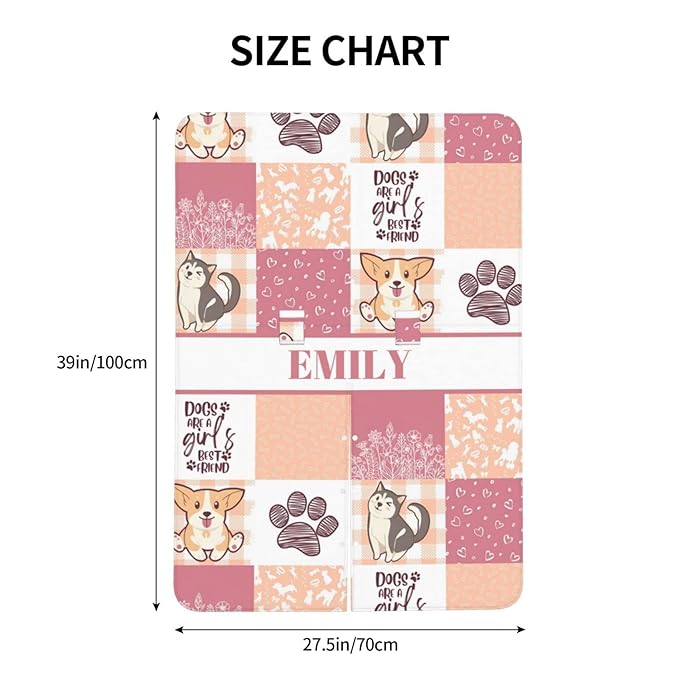 Personalized Baby Car Seat Canopy for Girls, Custom Name Baby Car Seats Covers for Babies, Opening Minky Nursing Breastfeeding Stroller Cover Infant Carseat Canopies for Newborn (Cute Puppy Pink)