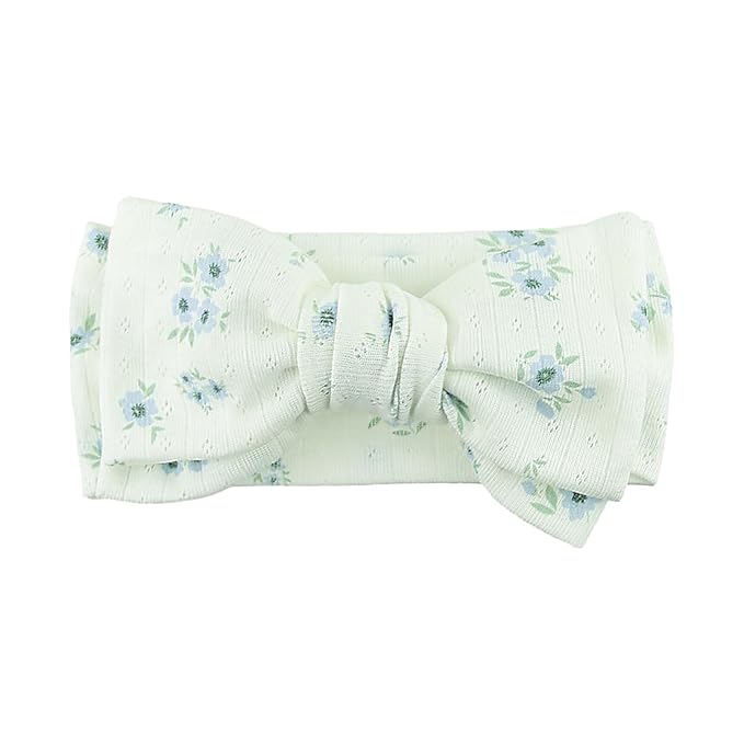 LemonSpace Handmade baby bow with Knotted Double Bows Stretchy Soft Cotton Infant Headwrap Comfortable Hair Accessories for Newborn,Toddler,Kids Ideal Gift for Baby Shower,Holidays