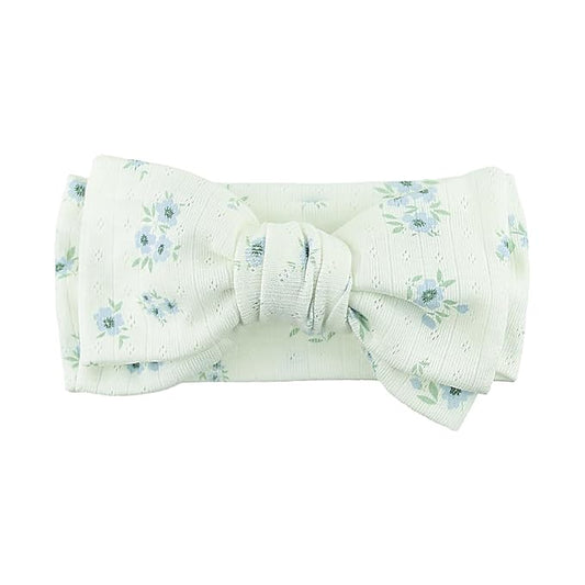 LemonSpace Handmade baby bow with Knotted Double Bows Stretchy Soft Cotton Infant Headwrap Comfortable Hair Accessories for Newborn,Toddler,Kids Ideal Gift for Baby Shower,Holidays