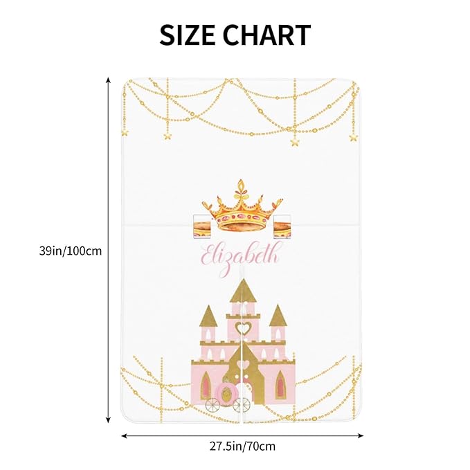 Personalized Baby Car Seat Canopy for Babies, Custom Name Car Seat Covers for Baby Girl, Princess Crown Opening Minky Nursing Breastfeeding Cover for Infant, Carseat Canopies for Newborn