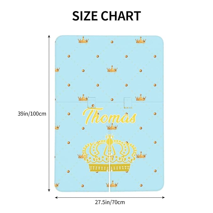 Personalized Baby Car Seat Canopy for Babies, Custom Name Prince Car Seat Covers for Baby Boys Girls, Opening Minky Nursing Breastfeeding Cover for Infant, Carseat Canopies for Newborn