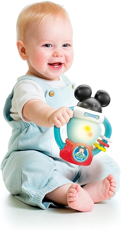 Clementoni 17335 Clementoni-17335-Disney Mickey Lantern-Interactive, Educational and Sound Toy for Baby from 6 Months and Older-Batteries Included, Multi-Colour