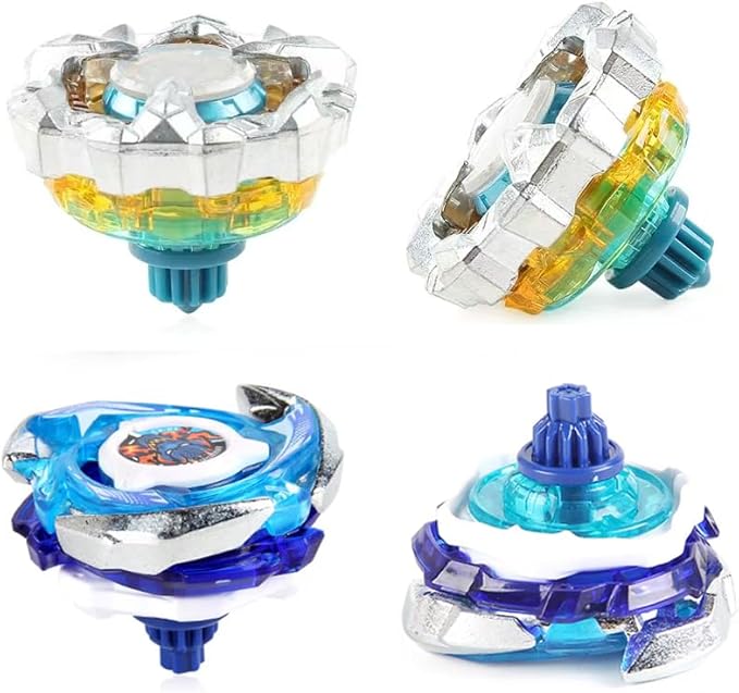 ASVEXKW Battling Set, Spinninning Top Burst Boy Combat Battling Game Set, Spinning & Launchers, Greats Birthday Gift for Boys, 8 & 10 Spinning Tops (10)
