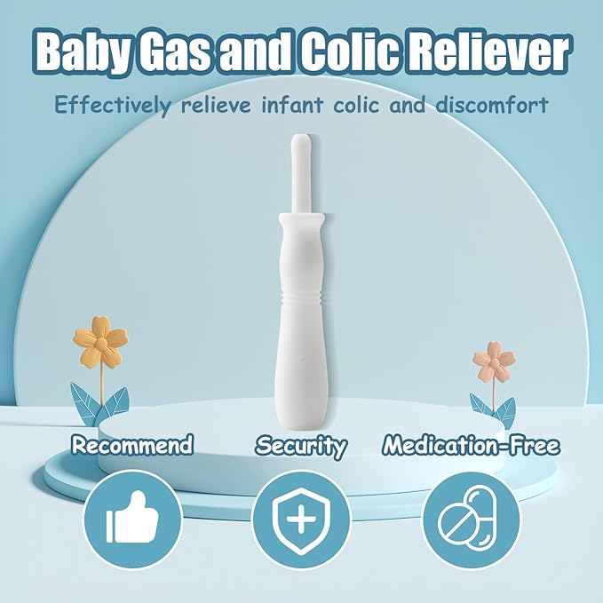 20 Count Gas and Colic Reliever for Babies, Infant Gas Colic Relief Flatulence Stick, Instant Constipation Relief for Newborns Boys Girls