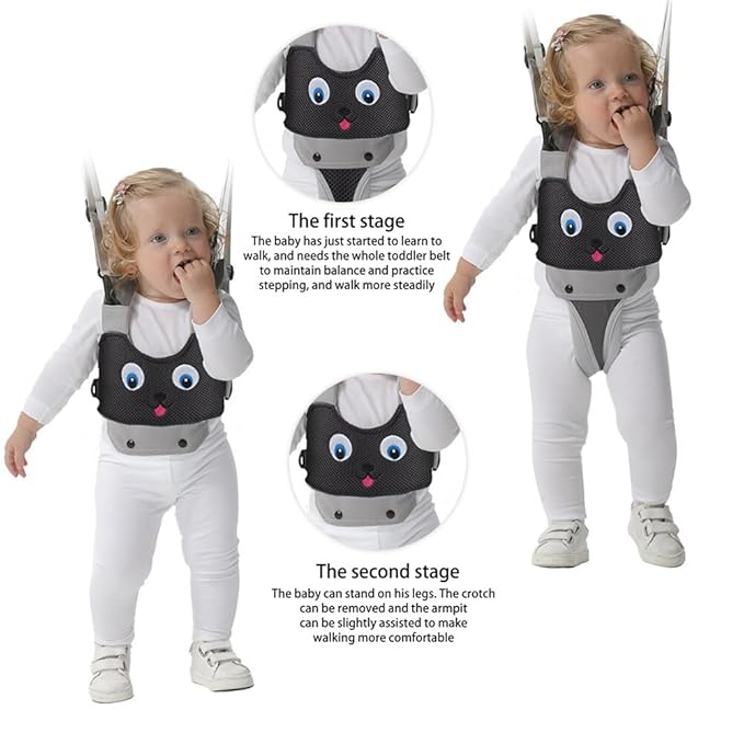Baby Walking Harness - Toddler Walker Harness Adjustable Assistant Belt - Handheld Kids Walker Helper - Infant Learning Walk Support Assist Trainer Tool for 8-24 Month Old (Chicken)
