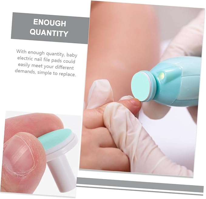 pcs Nail Replacement Pads Baby Nail Trimmer Grinding Heads Electric Nail Trimmer Pads for Toddler Nail Accessories Clippers Nail File Nail File Replacement Pads Toddler