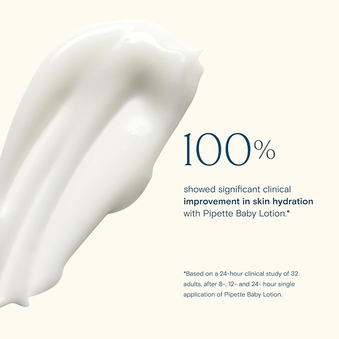 Pipette Baby Lotion, Vanilla + Ylang Ylang Scent, 5.7 fl oz (Pack of 2), Baby Lotion for Newborn, Sensitive Skin, and Kids, Non-Toxic and Hypoallergenic, Made with Ceramides