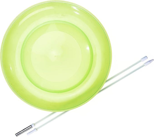 Eureka 515784 Acrobat Soft Spinning Plate with Hand Stick, Yellow