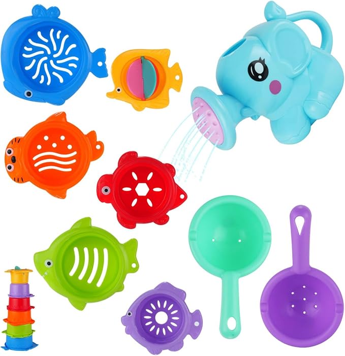 Bath Toy Set for Kids Toddlers Baby Bath Toys Fun Educational Floating Bathtub Playtime Accessories Gift Bath Toy
