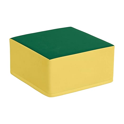 ECR4Kids SoftZone Pedestal Play Block Corner Climber, Beginner Playset, Assorted