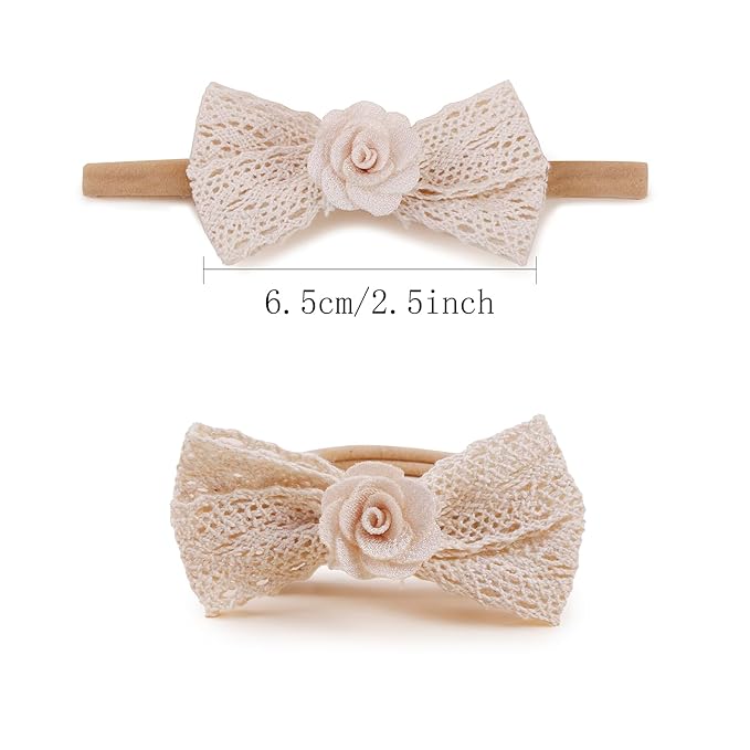 New Model Baby Girl Nylon Headbands Nylon Flower Elastic Hairbands 3pcs Hair Accessories Gift for Newborn Infant Toddlers (BF-Z38)