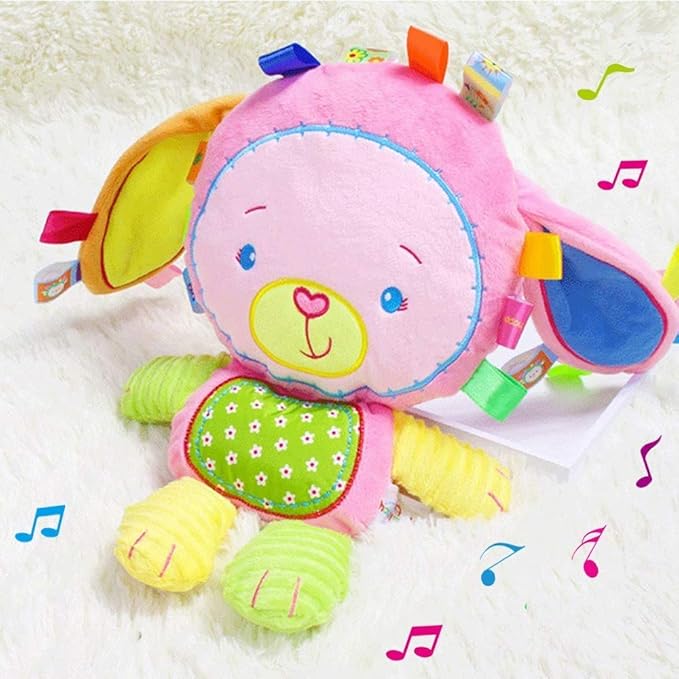 Lovey Bunny for Babies Soft Plush Tags Toy Stuffed Animal Security Blanket, Great Shower Gift for Newborn New Mom
