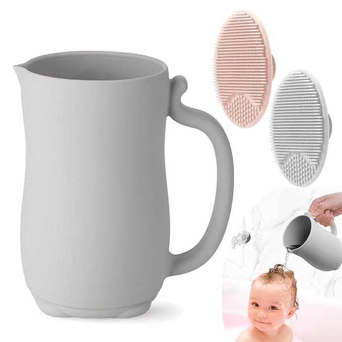 PandaEar Baby Bath Pad & Baby Bath Rinse Cup