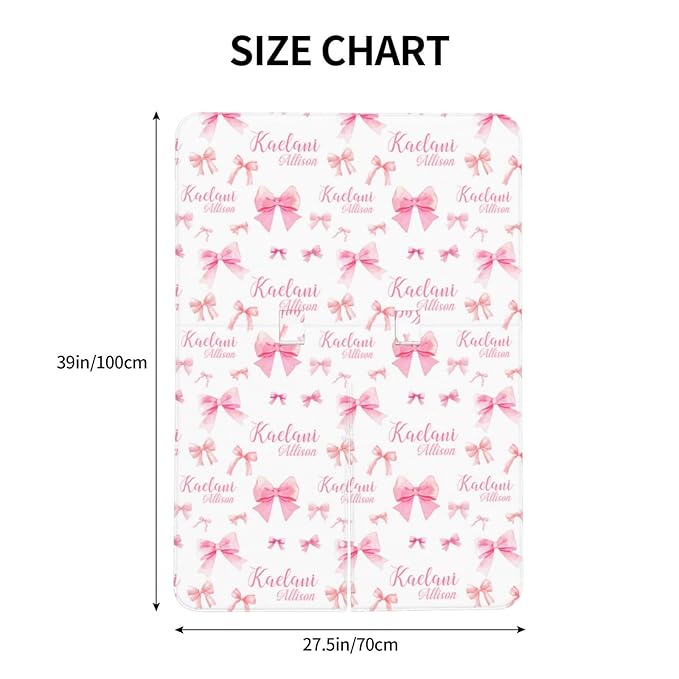 Personalized Baby Car Seat Canopy for Babies, Custom Name Pink Bow Baby Car Seat Covers for Girls, Opening Minky Nursing Breastfeeding Cover for Infant, Carseat Canopies for Newborn