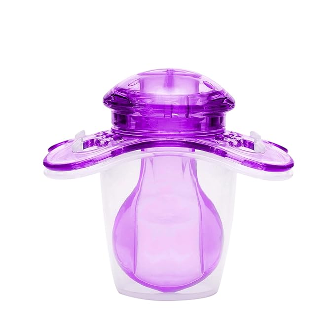 LittleForBig Bigshield Generation-3 Big Sized Pacifier Candy Gloss 2 Paci Pack - Blue and Purple