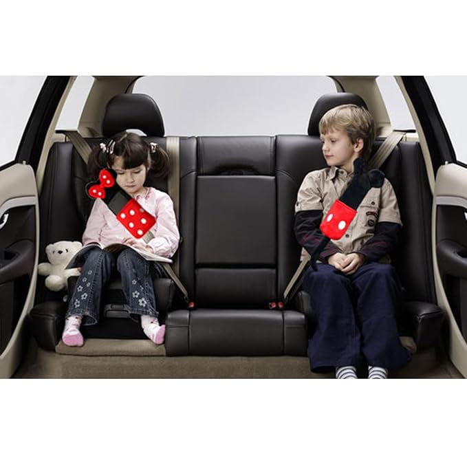 Seat Belt Cover Pad for Kids, Cute Seatbelt Covers, Cute Cartoon Car Seat Belt Cover Pads, Car Seat Shoulder Strap Pads, Seatbelt Cushion for Kids, Car Seat Strap Covers for Boys Girls (MK)