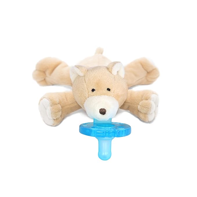 WubbaNub Infant Pacifier - Heart Warrior Bear