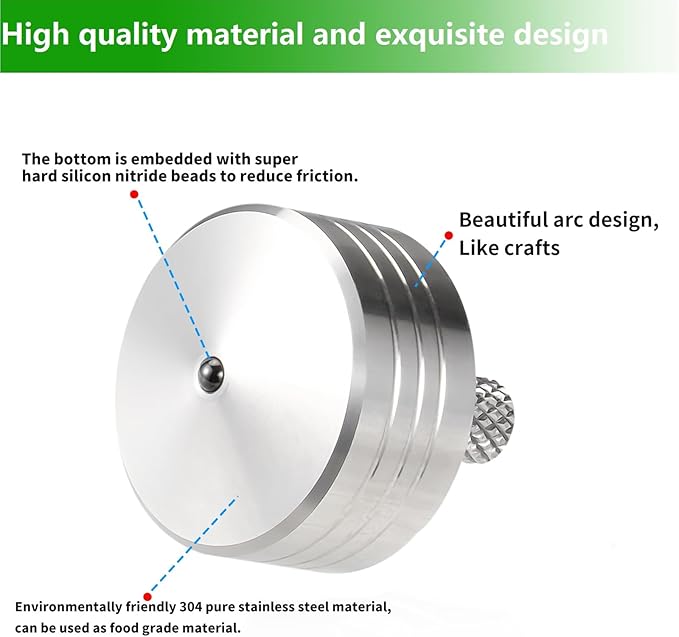 Stainless Steel Spinning Top, Precision Mini Desktop Gyroscope, Kill Time Reduce Stress ADHD Toys, Perfect Balance Gyro (Style 4)