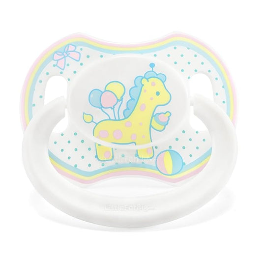 LittleForBig Bigshield Gen-II Adult Sized Printed Pacifier Baby Giraffe Pattern Yellow