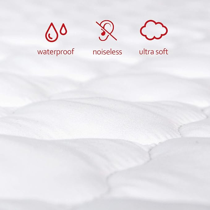 Pack and Play Mattress Pad (6 Sizes), Compatible with Graco Pack 'n Play Travel Dome DLX Playard, Waterproof Soft Quilted Sheets Cover Protector