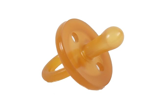 Sweetie Rubber Pacifier Natural Rubber with Symmetrical Nipple 1 Count 0-6 Months Original Natural Rubber Pacifier