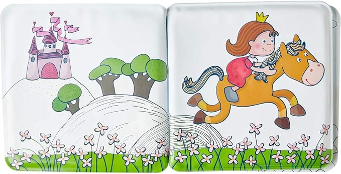 HABA Magic Bath Book Princess - Wet the Pages to Reveal Colorful Background - Great for Tub or Pool