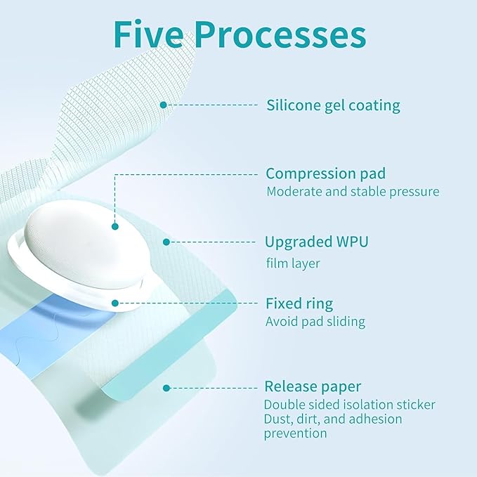 Baby Belly Navel Patches, Cotton Pads for Baby Belly Button, Baby Umbilical Hernia Patch, Newborn Navel Shaper Infant Essentials Must Haves (10 * 10CM 15PCS)