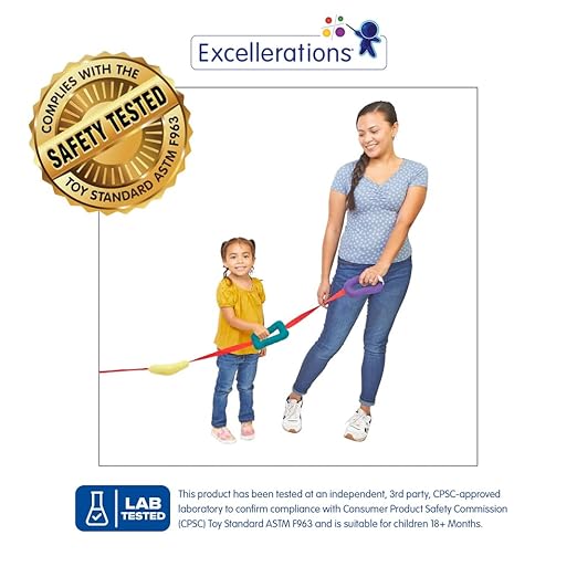 Excellerations Shapes Walking Rope for Kids Classroom Supplies(14-1/2' Long)