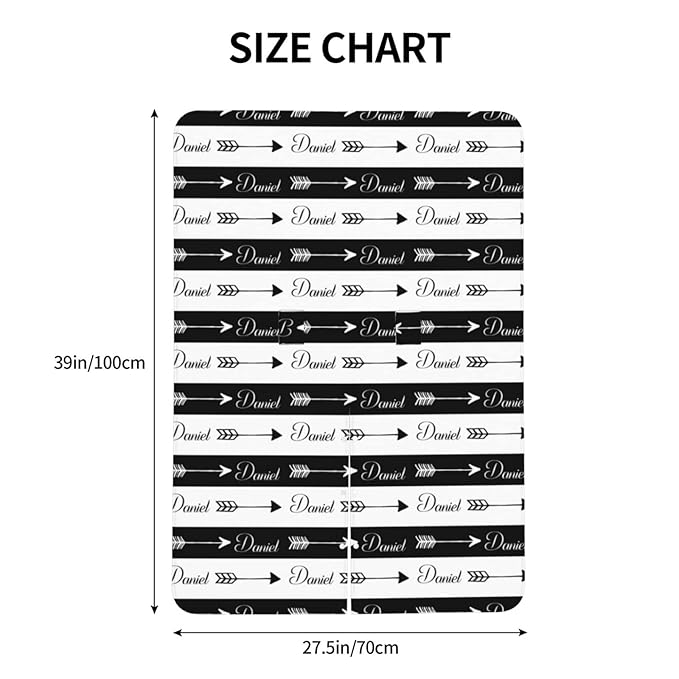 Personalized Baby Name Car Seat Covers with Tribal Arrows, Custom Carseat Canopy, Peekaboo Opening Nursing Wrap Breastfeeding Car Seat Canopies for Baby Boys Girls Newborn (Black Arrow Minky Dot)