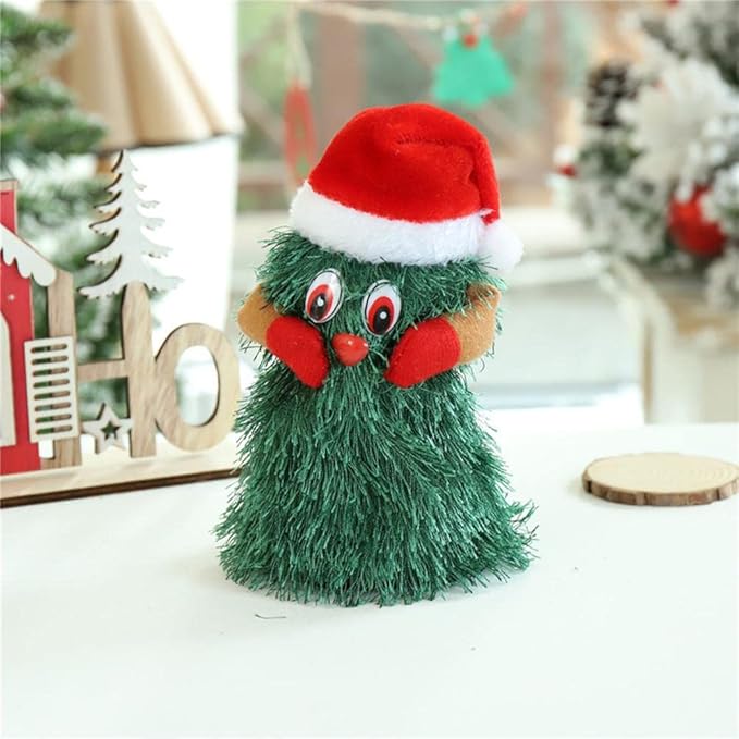 Electric Christmas Tree Rotating Dancing Music Toy Desktop Ornament Christmas Tree Decorations