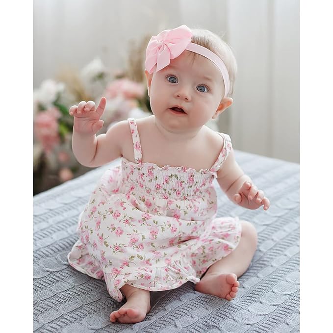 WillingTee Hairband, Baby Girls Headbands 3Inch 40 Colors Grosgrain Ribbon Hair Bows Choice for Baby Girls Infants Toddler Kids Teens and Children