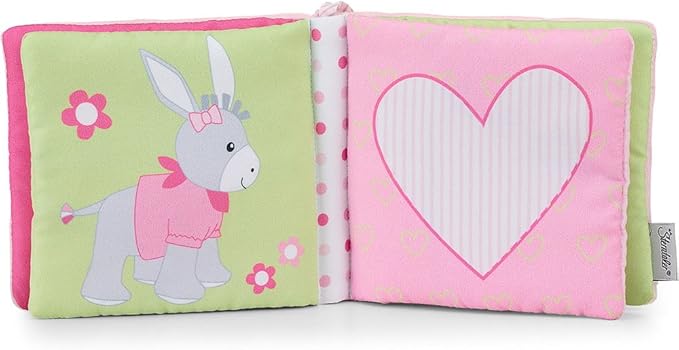 Sterntaler Play Book Emmi Girl The Donkey, Age: Children from Birth Upwards, Pink/Multicoloured