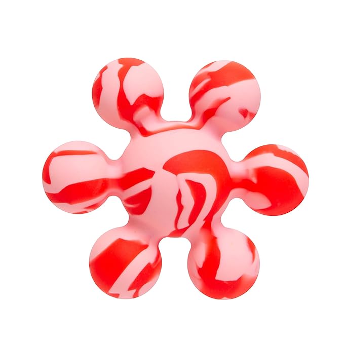 Ubbi Joinibble Teether for Babies, Food-Grade Platinum Silicone, Soothes Teething and Massages Gums, BPA and PVC-Free, Pink