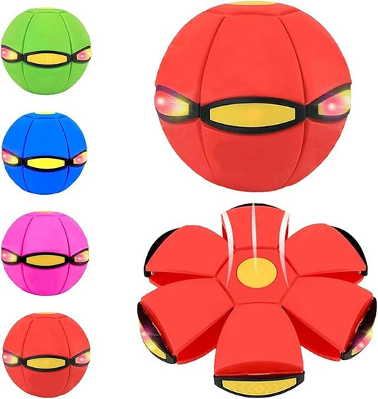 Magic Ball, Magic Metaball, Children Bouncing Ball, Parent-Child Interaction, Dual Form Freely Switchable, with 6 Light for Kid