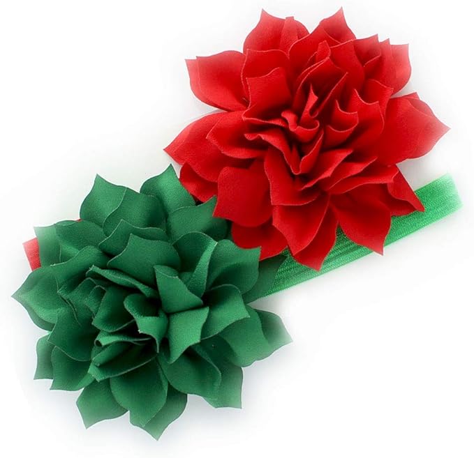 My Lello Petal Flower Headbands Baby - Girls - Toddler Stretchy Elastic Pair
