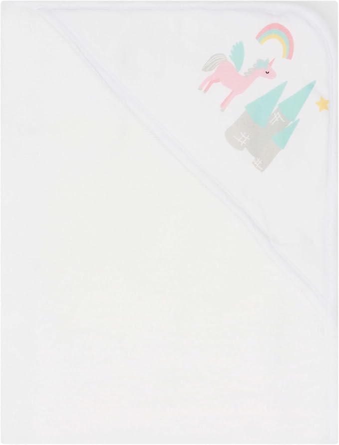 Hooded Baby Towels 3-Pack – Soft Baby Bath Towels with Hood for Newborns & Toddlers, Baby Hooded Towel Set, 30" x 26" (Baby Unicorn)