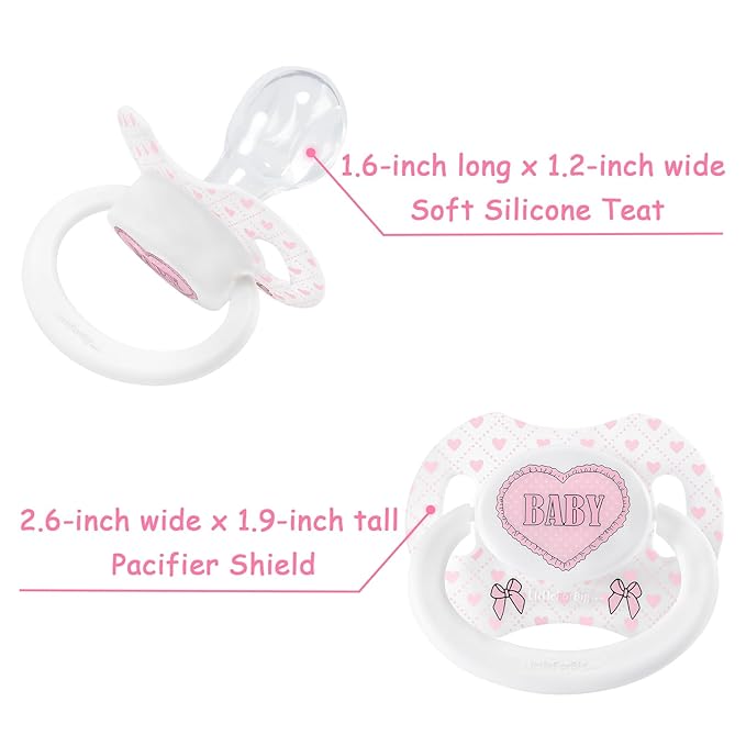 LittleForBig Bigshield Generation-II Adult Sized Printed Pacifier Blushing Baby Pattern