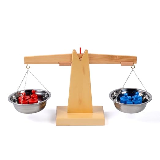 Montessori Wooden Balance Beam Weighing Scale Early Childhood Education Tools Montessori Early Development Toy Montessori Materials