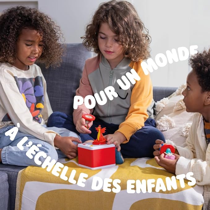 FABA White Storyteller - Children's storyteller, audio speaker with character ELE Sound Elephant, educational game with stories and songs, children from 3 years old