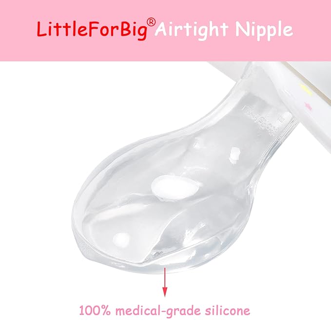 LittleForBig Bigshield Generation-II Adult Sized Pacifier White Little Circus Carousel Pattern
