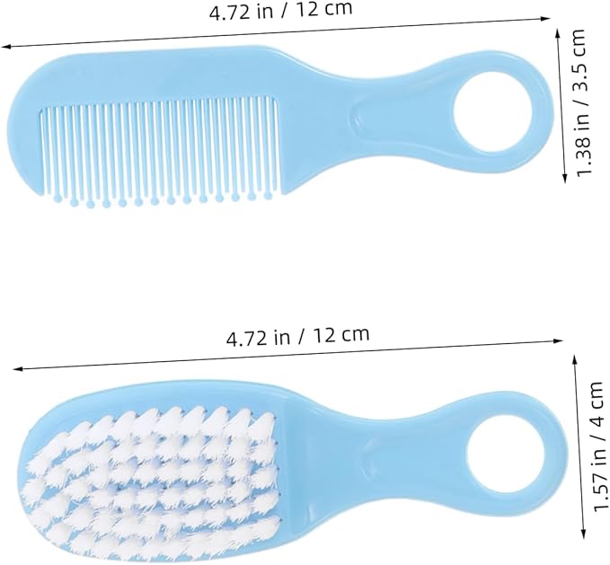 VICASKY 5sets Bath Brush and Comb Newborns Toddlers Soft Bristle Hairbrush and Cradle Cap Treatment Gentle Scalp Massage Tool
