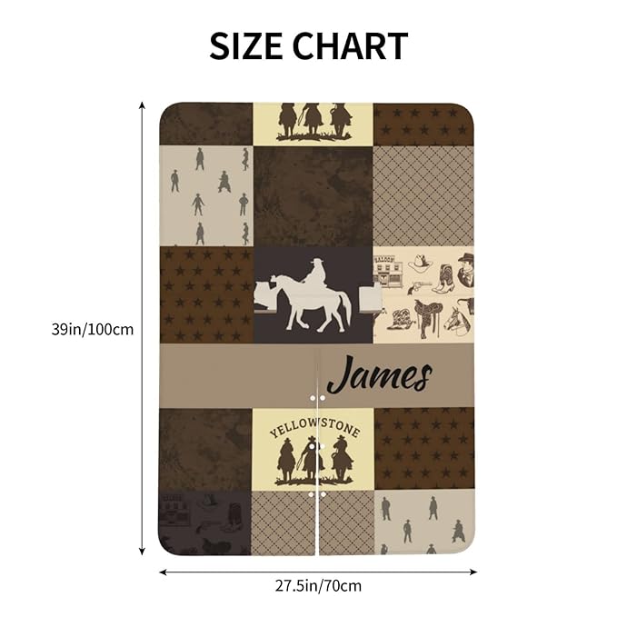 Personalized Baby Car Seat Canopy for Babies with Name, Custom Car Seat Covers for Boys Girls, Infant Opening Minky Nursing Breastfeeding Stroller Cover Carseat Canopies for Newborn (Cowboy)