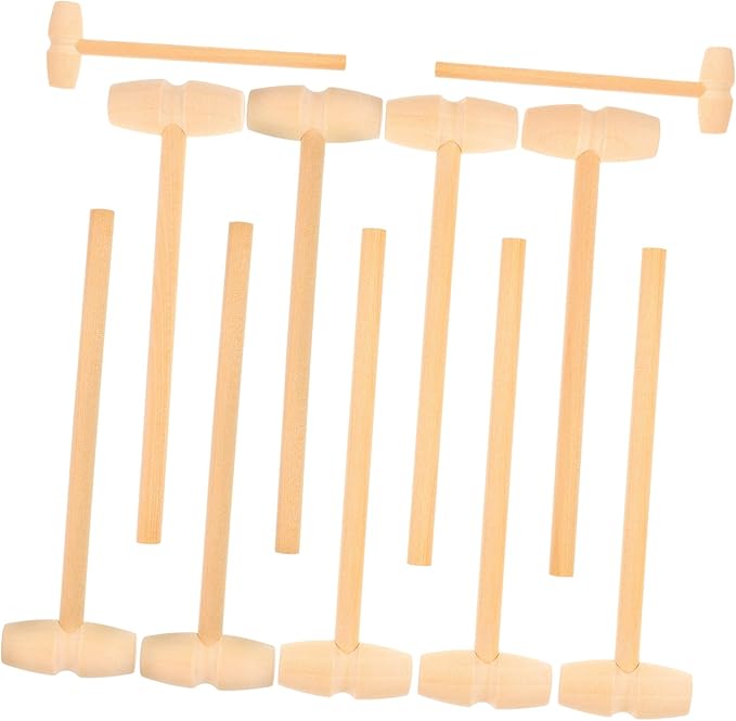 DECHOUS 12pcs Mallet Toy Hammers for Boys and Girls Gavel Toy Develop Dexterity Arm Movement Safe for Toddlers